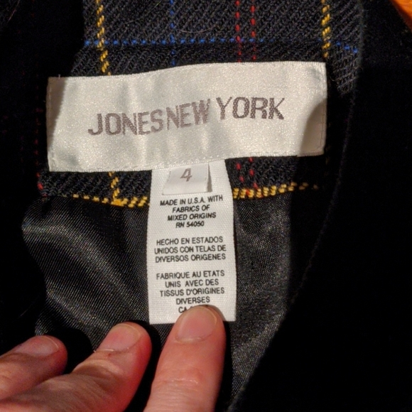 Vintage plaid fall jacket - Picture 3 of 3